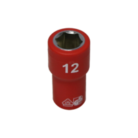 6 Point VDE Insulated Socket (12mm) T&E Tools IS20122