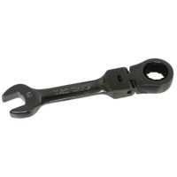 18mm 12Pt. Stubby Flex-Head Ratchet Wrench T&E Tools S59018