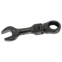 19mm 12Pt. Stubby Flex-Head Ratchet Wrench T&E Tools S59019