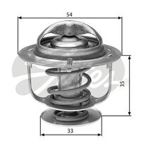 Thermostat Gates TH29988G1 for HYUNDAI S COUPE SLC EXCEL X-3 1990-2000 1.5L Petrol