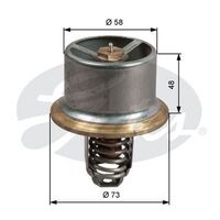 Thermostat Gates TH51180G1 for BMW Z4 3 Z3 3.2L Petrol