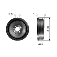 Harmonic Balancer Pulley Gates TVD1048