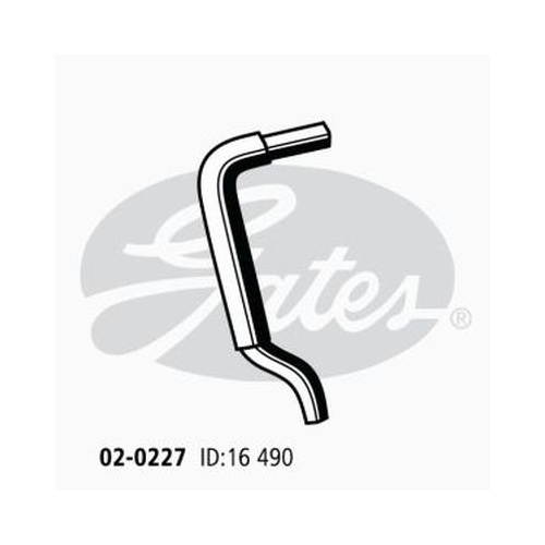 Heater Hose Gates 02-0227 for Toyota Cressida MX73 2.8L Paseo EL44 EL54 1.5L Petrol