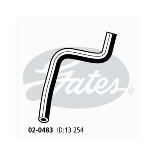 Heater Hose Gates 02-0483 for Holden Jackaroo 3.2l Petrol 6VD1