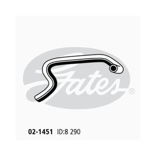 Heater Hose Gates 02-1451 for Toyota Cressida MX83 3L 1988-1993 Petrol