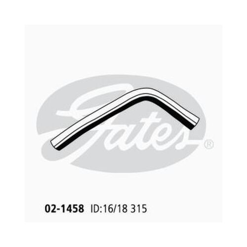 Heater Hose Gates 02-1458 for Toyota Landcruiser HDJ100 4.2L 1998-2007 Diesel