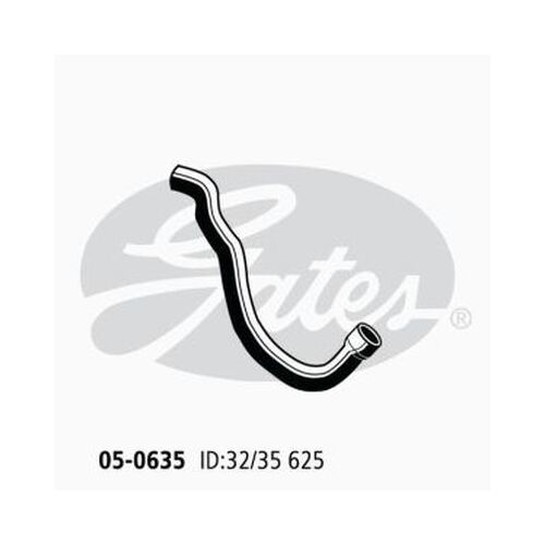 Radiator Hose Upper Gates 05-0635 for LAND ROVER RANGE ROVER 3.5L 1981-1990 PETROL