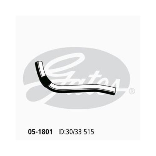 Radiator Hose Upper Gates 05-1801 for Toyota Corolla ZZE122 Hatchback VVTi 1.8 Petrol 1ZZ-FE