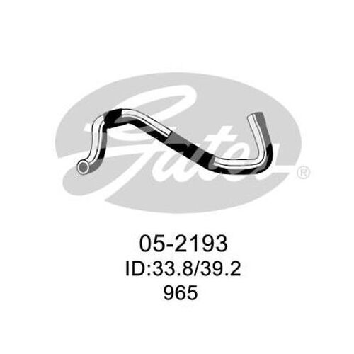 Radiator Hose Lower Gates 05-2193 For NISSAN