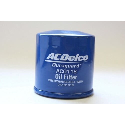 Oil Filter AC0118 AcDelco For Holden Barina Spark MJ Hatchback i Auto 1.2LTP - B12D2