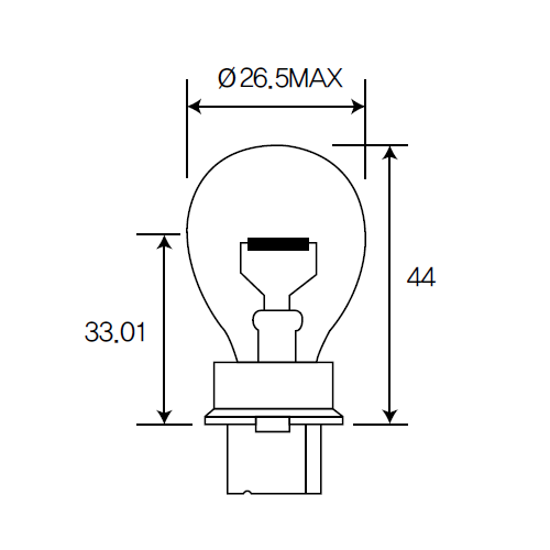 Bulb, indicator,Bulb, reverse light Acdelco ACT25