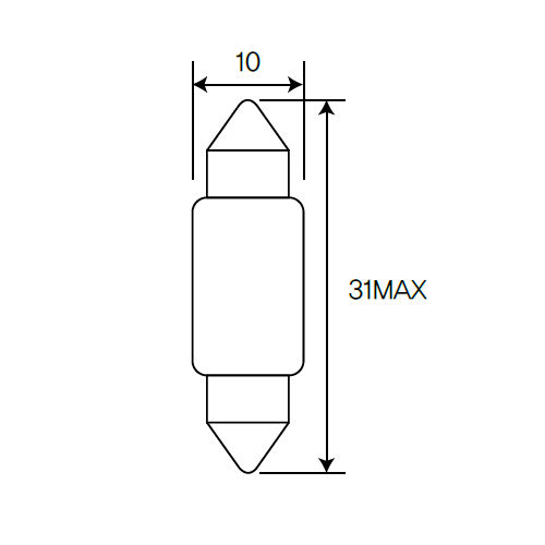 Bulb, reading light Acdelco AC6411F For KIA SOUL 2014-2019 Petrol PS 2L