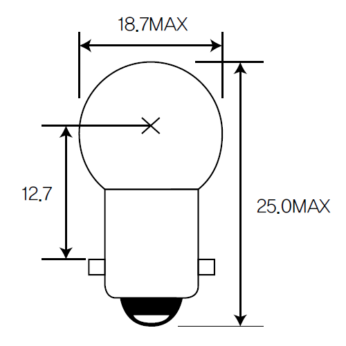 Bulb, indicator,Bulb, taillight,Bulb, reverse light,Bulb, reading light Acdelco ACR10W