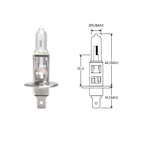 Globe H1 Headlamp 12V 55W Long Life ACH1LL AcDelco For Alfa Romeo Giulietta 940 Hatchback TB (940FXB1A) 1.4LTP - 940 A2.000