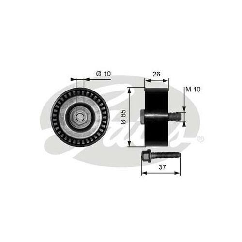 Pulley  Gates 36300 for Audi A3 TT 3.2L VW Golf  Passat 3.2L 3.6L