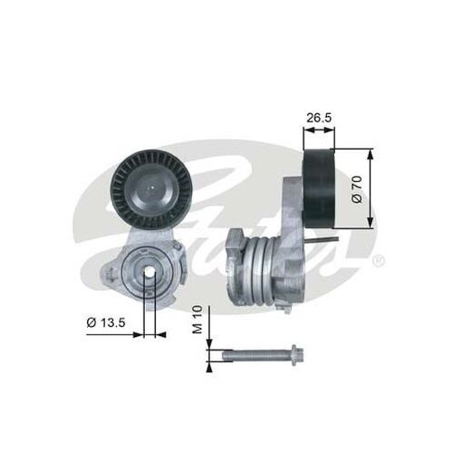 Tensioner Gates 39112 for BMW 1 BMW 3 BMW 5 Z4 X3 X5 X6 2.5L Petrol