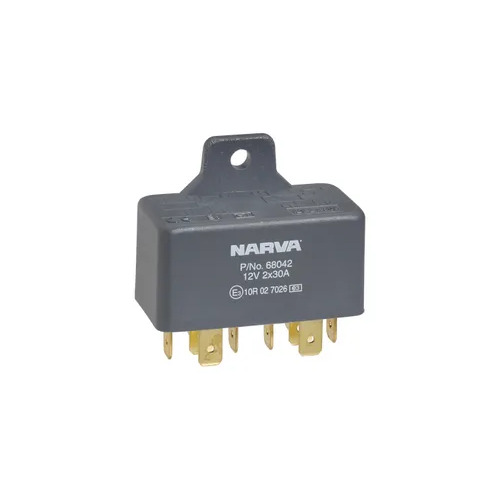 12V 30A X2 Twin Relay Narva 68042