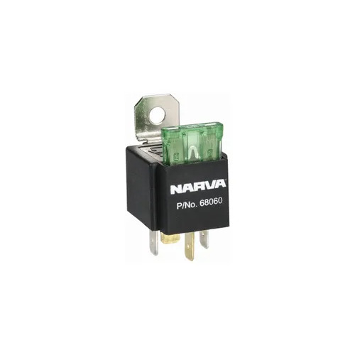 12V 30Amp Relay W/Fuse Bl(1) Narva 68060BL