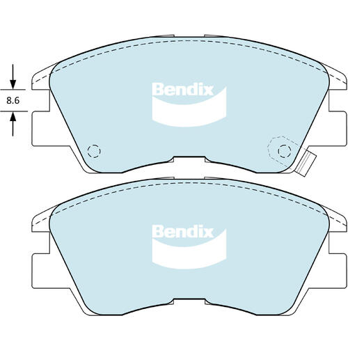 Brake Pads 4WD/SUV Front Bendix DB11134WD for Mitsubishi L300 Starwagon SF SG SH SJ WA Busi (P00W P03W P13W) 2.0LTP 4G63 (SOHC 16V)