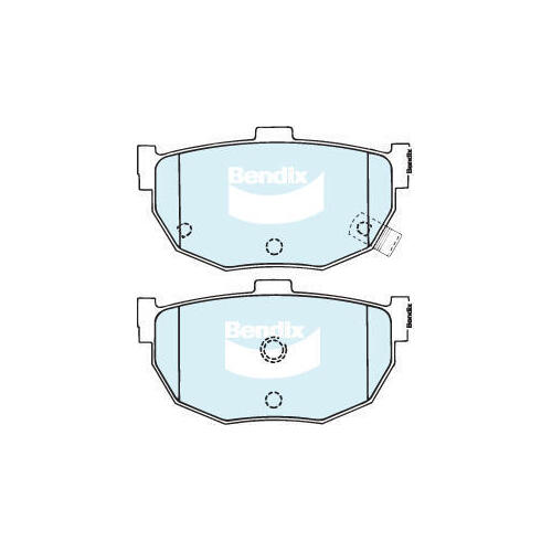 Brake Pads General CT Rear Bendix DB1180GCT for Daihatsu Applause A101 Hatchback (A101) 1.6LTP HD E