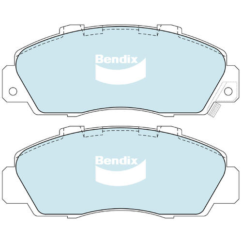 Brake Pads H/Duty Front Bendix DB1206HD for Honda Odyssey RA MPV (RA8) 3.0LTP J30A