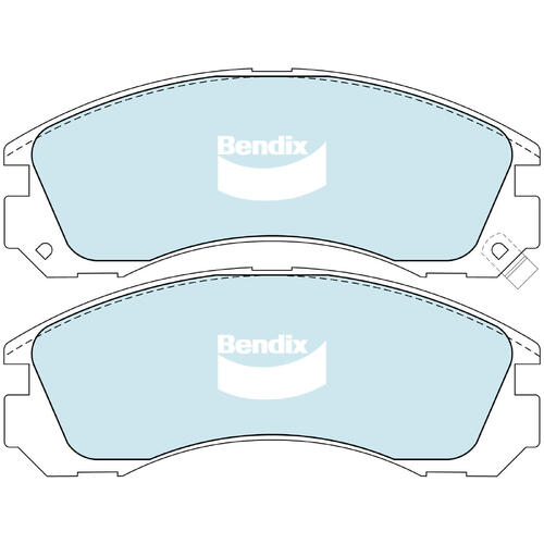 Brake Pads 4WD/SUV Front Bendix DB12234WD for Mitsubishi Lancer CZ CJ Sedan EVO VIII - 260 (CT9A) 2.0LTP 4G63 Turbo