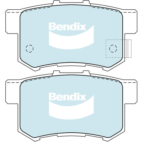 Brake Pads General CT Bendix DB1230GCT for Honda Accord CM Sedan (CM6) 3.0LTP J30A4