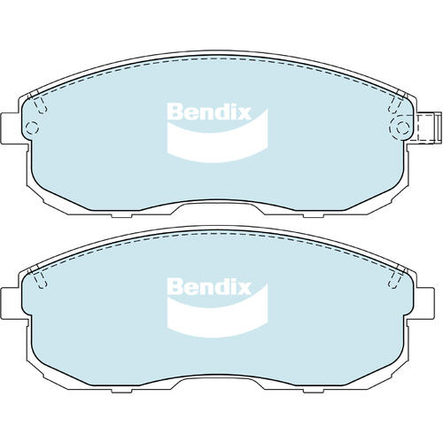 Brake Pads General CT Bendix DB1232GCT for Nissan Skyline V35 Coupe 3.5 3.5LTP VQ35DE