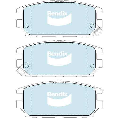 Brake Pads General CT Bendix DB1238GCT for Mitsubishi Magna TJ Sedan 3.5 i Series II Sports AWD 3.5LTP 6cyl 159kW