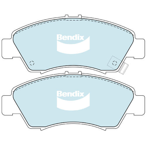 Brake Disc Pad Set Front Bendix DB1262 GCT For HONDA Civic EG EH Jazz GE GD GE2 GE3