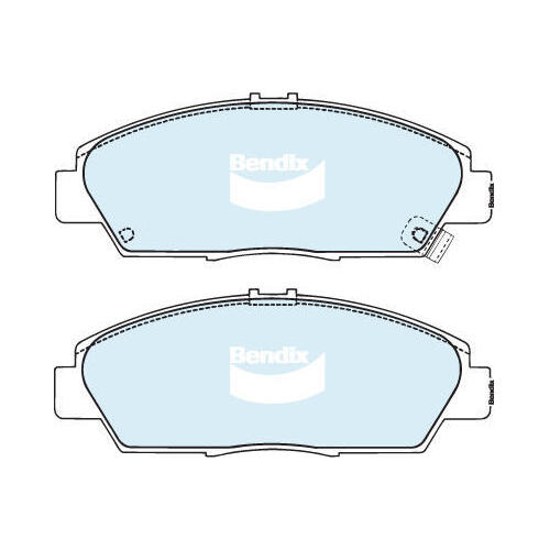 Brake Disc Pad Set Front Bendix DB1268 GCT For HONDA Accord CK Prellude BA BB