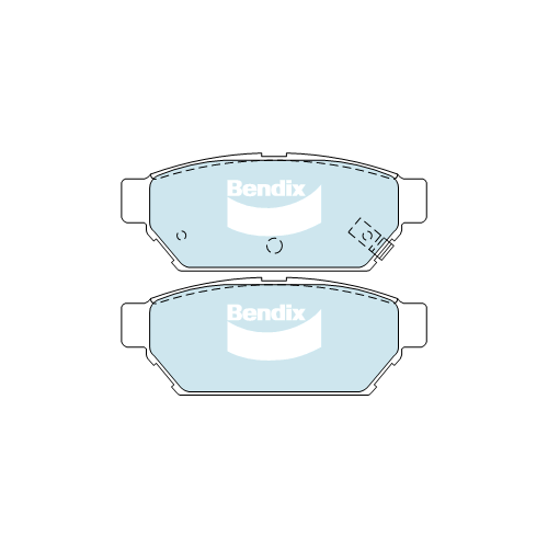 Brake Disc Pad Set Rear Bendix DB1278 GCT For MITSUBISHI  COLT FTO LANCER M21 PERSONA SATRIA WIRA