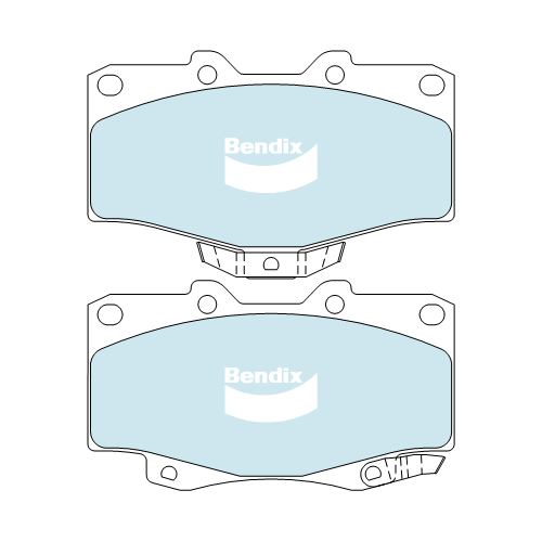 Brake Pads 4WD/SUV Bendix DB13234WD for Toyota Hilux VZN167 VZN172 Ute 3.4 3.4LTP 5VZ FE