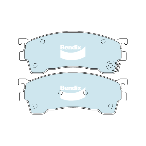 Brake Disc Pad Set Front Bendix DB1362 GCT For FORD KIA MAZDA LASER SPECTRA 323 ASTINA PREMACY