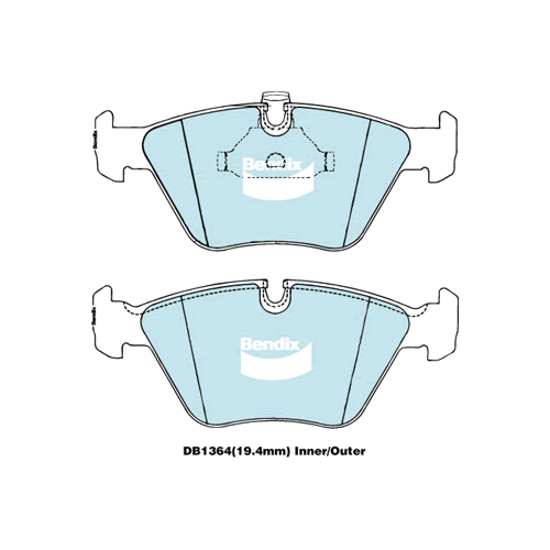 Brake Pads General CT Bendix DB1364GCT for BMW 3 Series E46 Coupe M3 3.2LTP S54B32 (326S4)