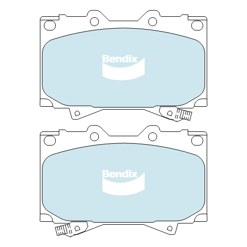 Brake Pads 4WD/SUV Bendix DB13654WD for Toyota Land Cruiser VDJ79 Pickup 4.5 TD 24V 4x4 4.5LTD 1VD FTV