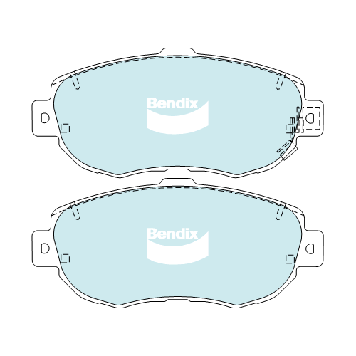 Brake Disc Pad Set Front Bendix DB1395 GCT For Lexus Toyota GS IS Aristo Chaser Corona Cresta Mark Soarer