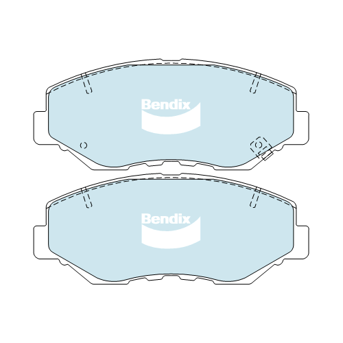 Brake Disc Pad Set Front Bendix DB1481 GCT For HONDA ACCORD CIVIC CR-V