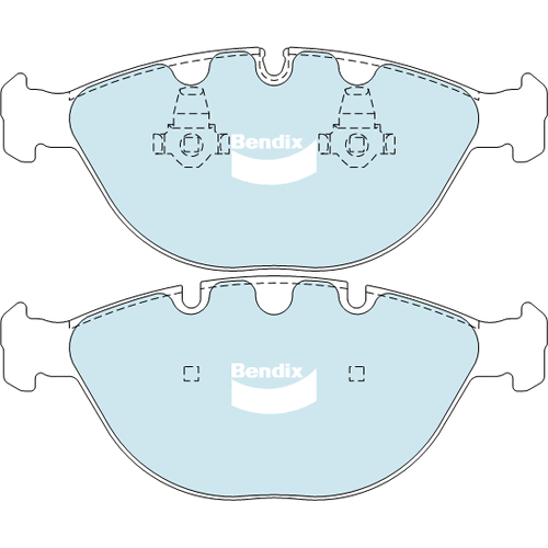 Brake Disc Pad Set  Bendix DB1495 4WD For BMW 5/6/X5