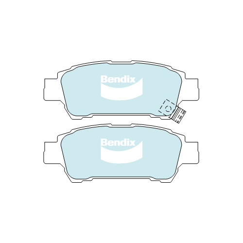 Brake Pads H/Duty Bendix DB1660HD for Toyota Avensis Verso ACM20 MPV 2.0LTP 1AZ FE