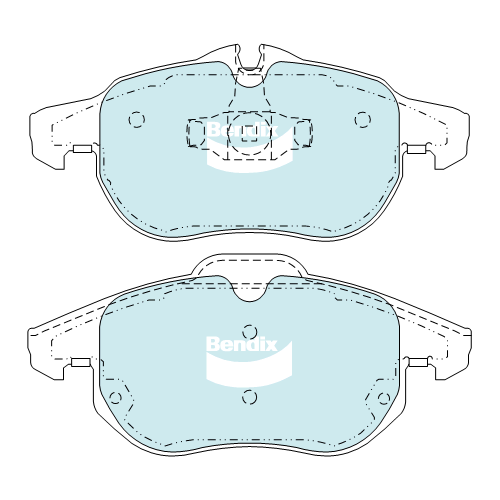 Brake Disc Pad Set Front Bendix DB1664 GCT For HOLDEN ASTRA VECTRA SAAB 9-3 YS3F