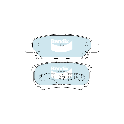 Brake Disc Pad Set Rear Bendix DB1686 ULT For CHRYSLER DODGE MITSUBISHI