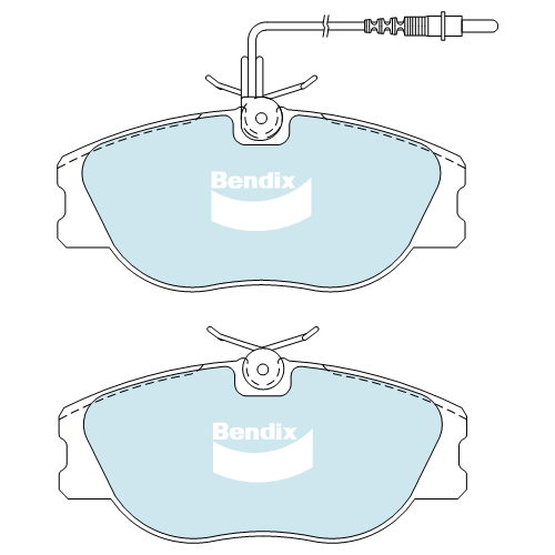 Brake Disc Pad Set  Bendix DB1704 HD For CITROEN PEUGEOT XSARA 406 8B N N7