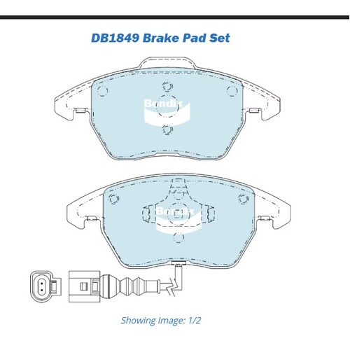 Bendix Front Brake pads DB1849-EURO+