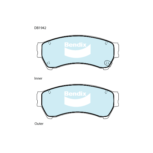 Brake Disc Pad Set Front Bendix DB1942 GCT For MAZDA 6 GG GH 2.3 2.2 2.5 MZR