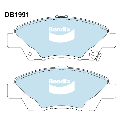 Brake Disc Pad Set  Bendix DB1991 GCT For HONDA CITY 1.5L CR-Z  1.5L INSIGHT 1.3L JAZZ 1.5L