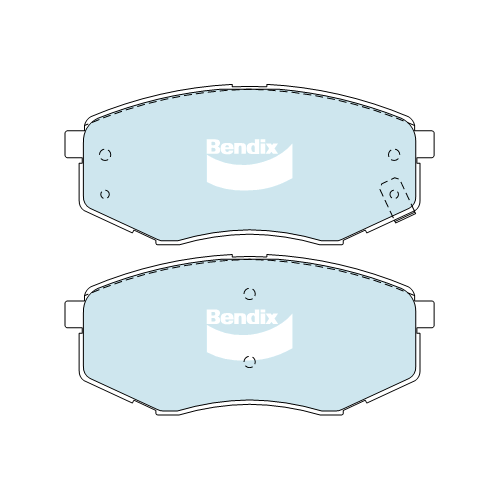 Brake Pads General CT Bendix DB2072GCT for Hyundai ix35 LM SUV 2.0LTP G4KD