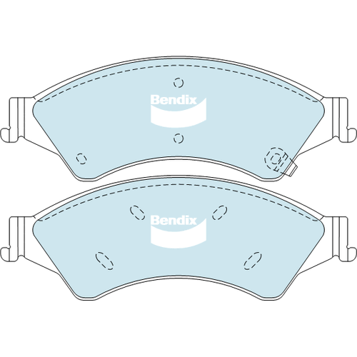 Brake Pads 4WD/SUV Bendix DB20744WD for Ford Ranger PX Cab Chassis TDdi 2.2LTD P4AT