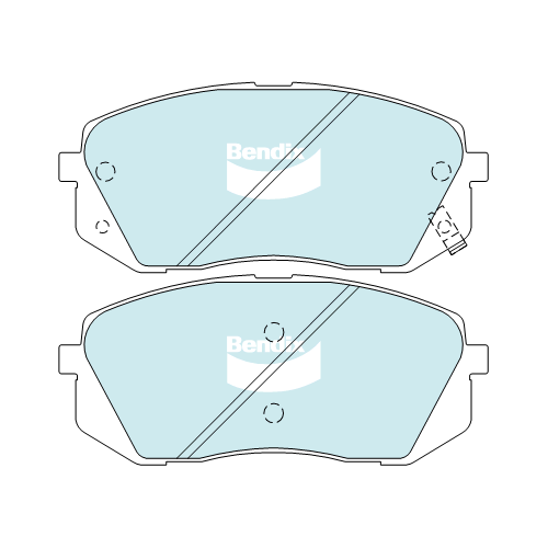 Brake Disc Pad Set  Bendix DB2174 GCT For HYUNDAI KIA i30 i40 i45 RONDO SPORTAGE