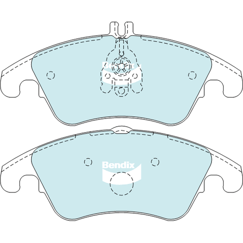 Brake Disc Pad Set  Bendix DB2183 GCT For MERCEDES-BENZ C-CLASS E-CLASS W204